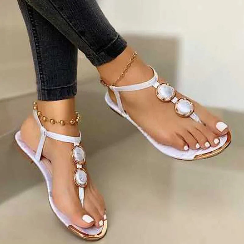Präzise: Gladiator-Sandalen mit Schnalle für Damen
