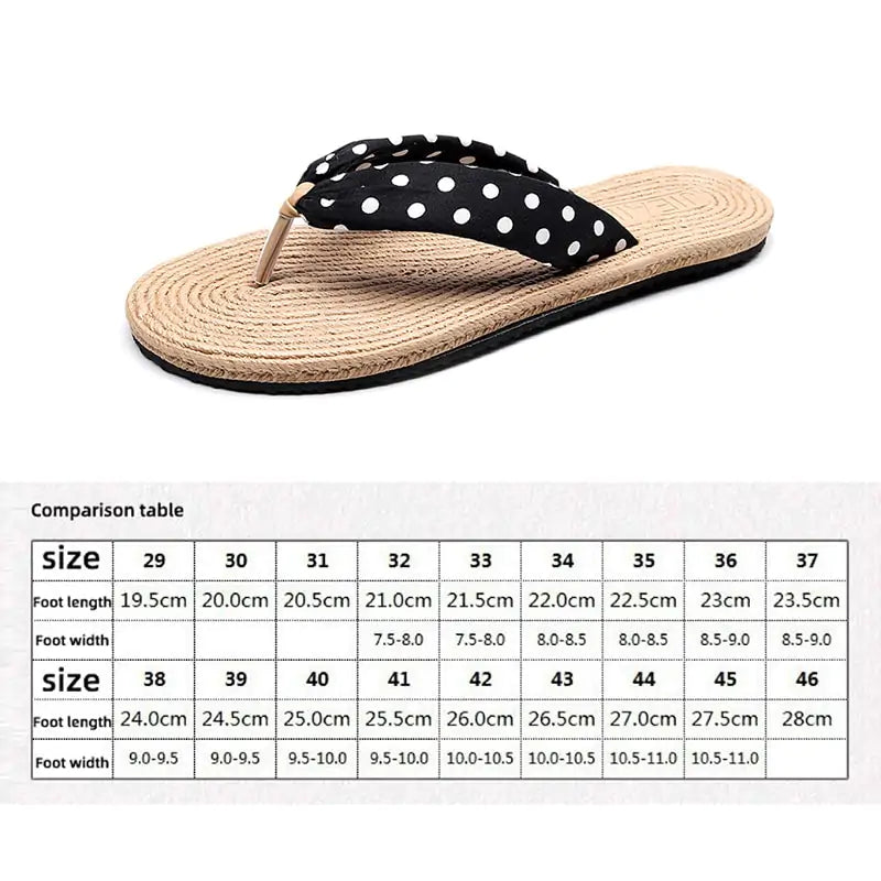 Geflochtene Strand-Flip-Flops
