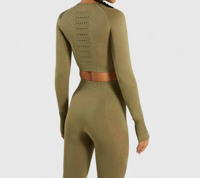 Nahtloses Yoga-Set für Frauen