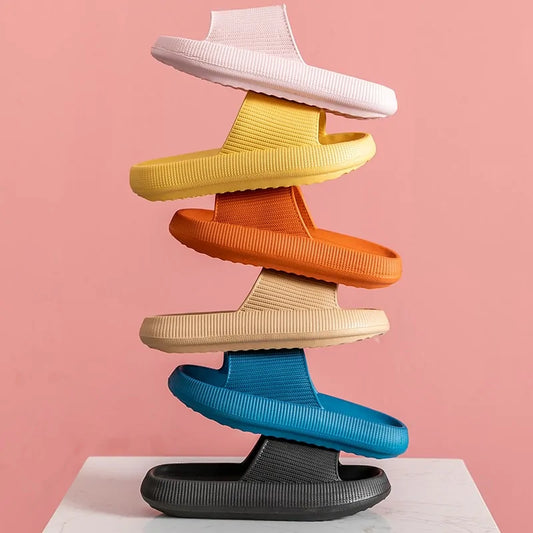 Damen-Slipper mit dicker Plateausohle und Anti-Rutsch-Effekt