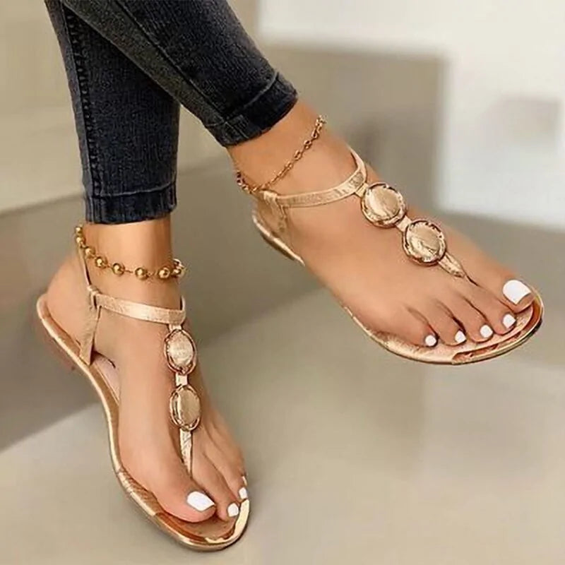 Präzise: Gladiator-Sandalen mit Schnalle für Damen