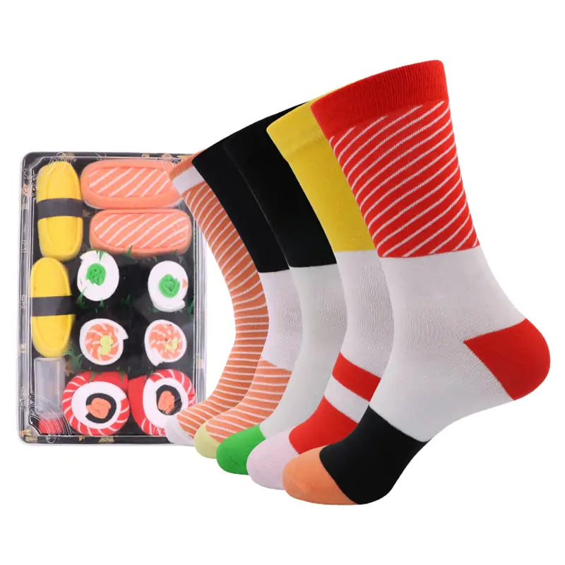Personalisierte Pizza Sushi Damen Socken
