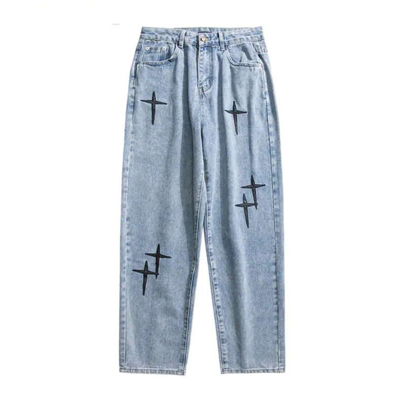 Männer Gerade Lose Weite Bein Hose