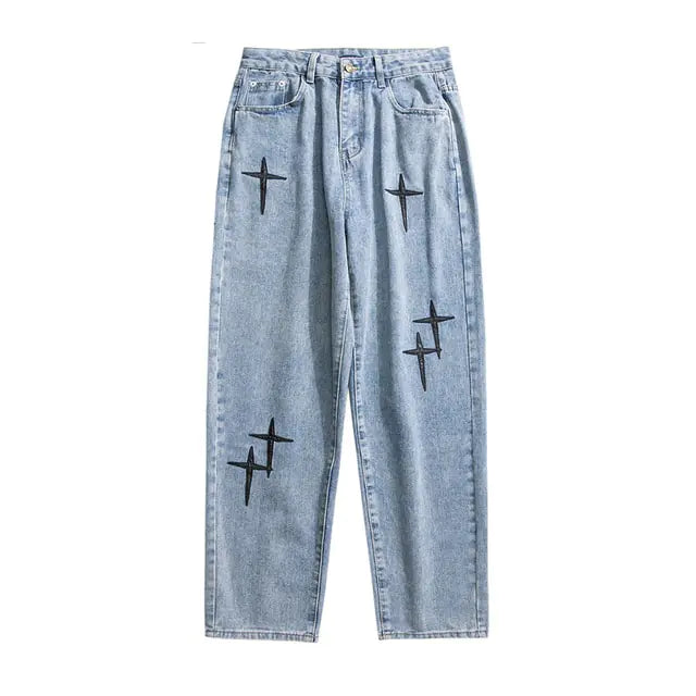 Männer Gerade Lose Weite Bein Hose
