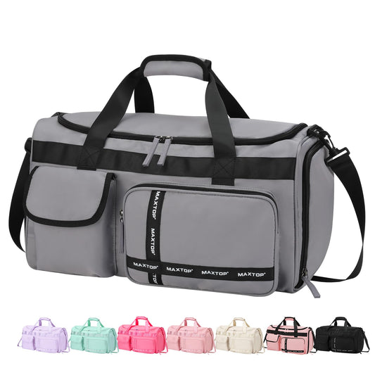 MAXTOP Travel Duffle Bag for Women Carry On Tote Weekender Overnight Bag Large Capacity Duffel Bag With Shoe CompartmentGym Tote Bag with Dry and Wet Separation