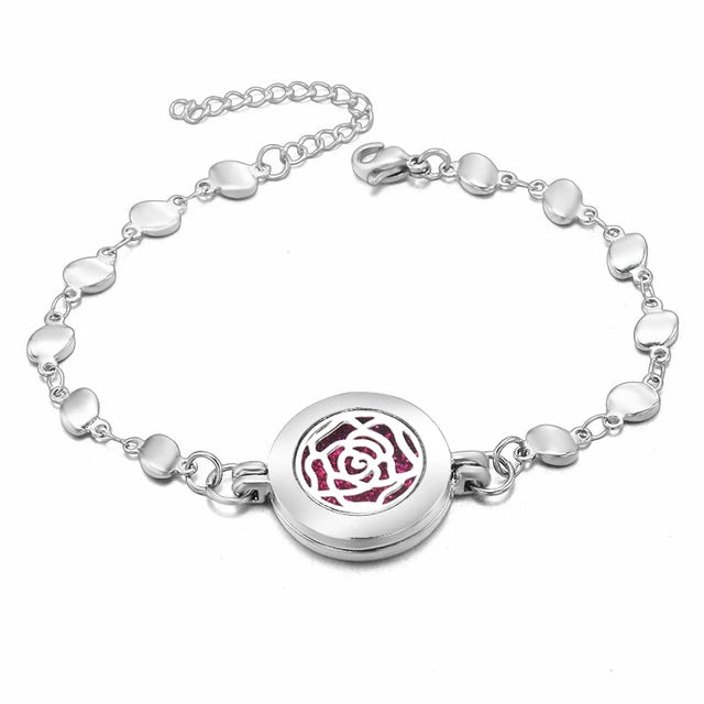 Heart-Shaped Adjustable Aromatherapy Bracelet