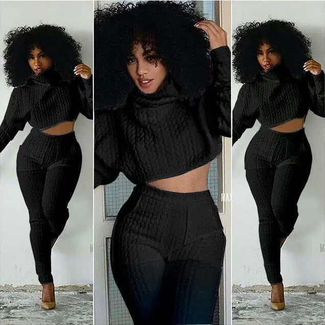 Fashion Two-Piece Set with Striped White Casual Jumpsuit