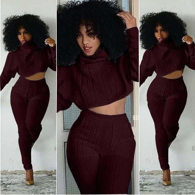 Fashion Two-Piece Set with Striped White Casual Jumpsuit