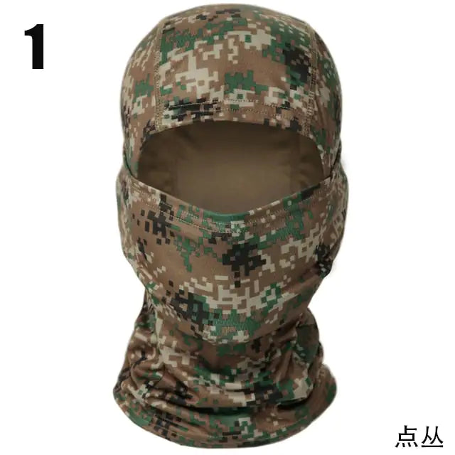 Taktische Sturmhaube mit Camouflage-Muster, Vollgesichtsmaske