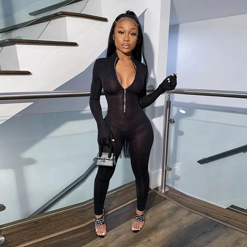 High-Waisted Butt-Lifting Jumpsuit
