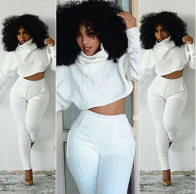 Fashion Two-Piece Set with Striped White Casual Jumpsuit