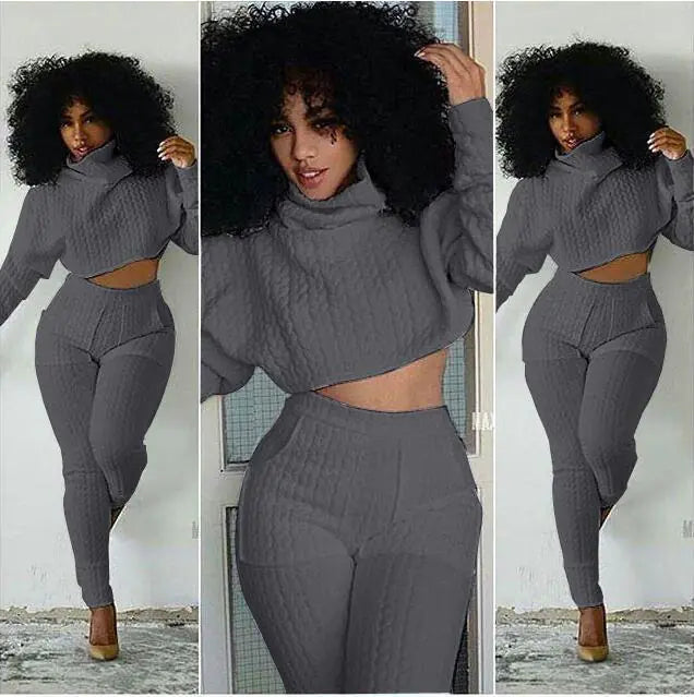 Fashion Two-Piece Set with Striped White Casual Jumpsuit