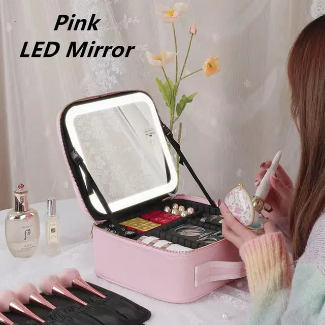 LED Light Cosmetic Bag